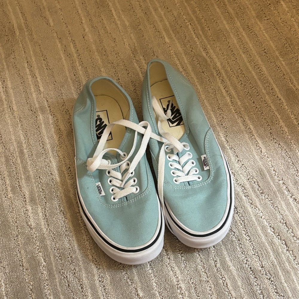 Vans Women's Mint Green Canvas Sneakers